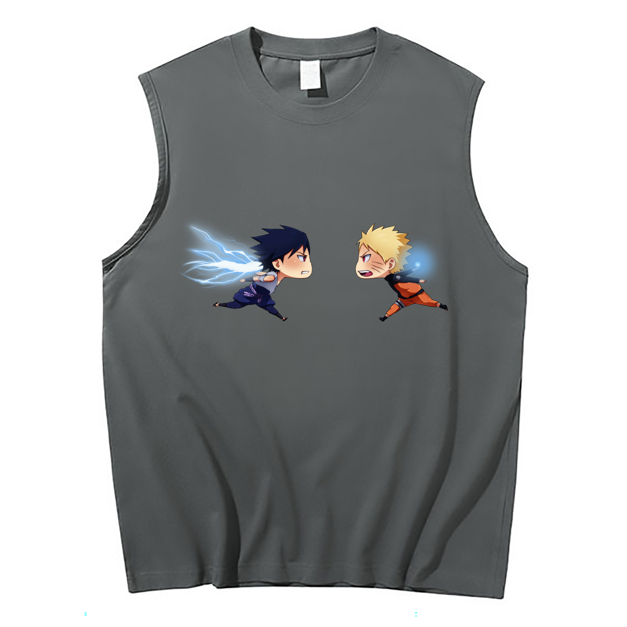 （画像用） NARUTO -ナルト- うずまき ナルト Uzumaki Naruto コットン100％タンクトップ（フロントプリント）